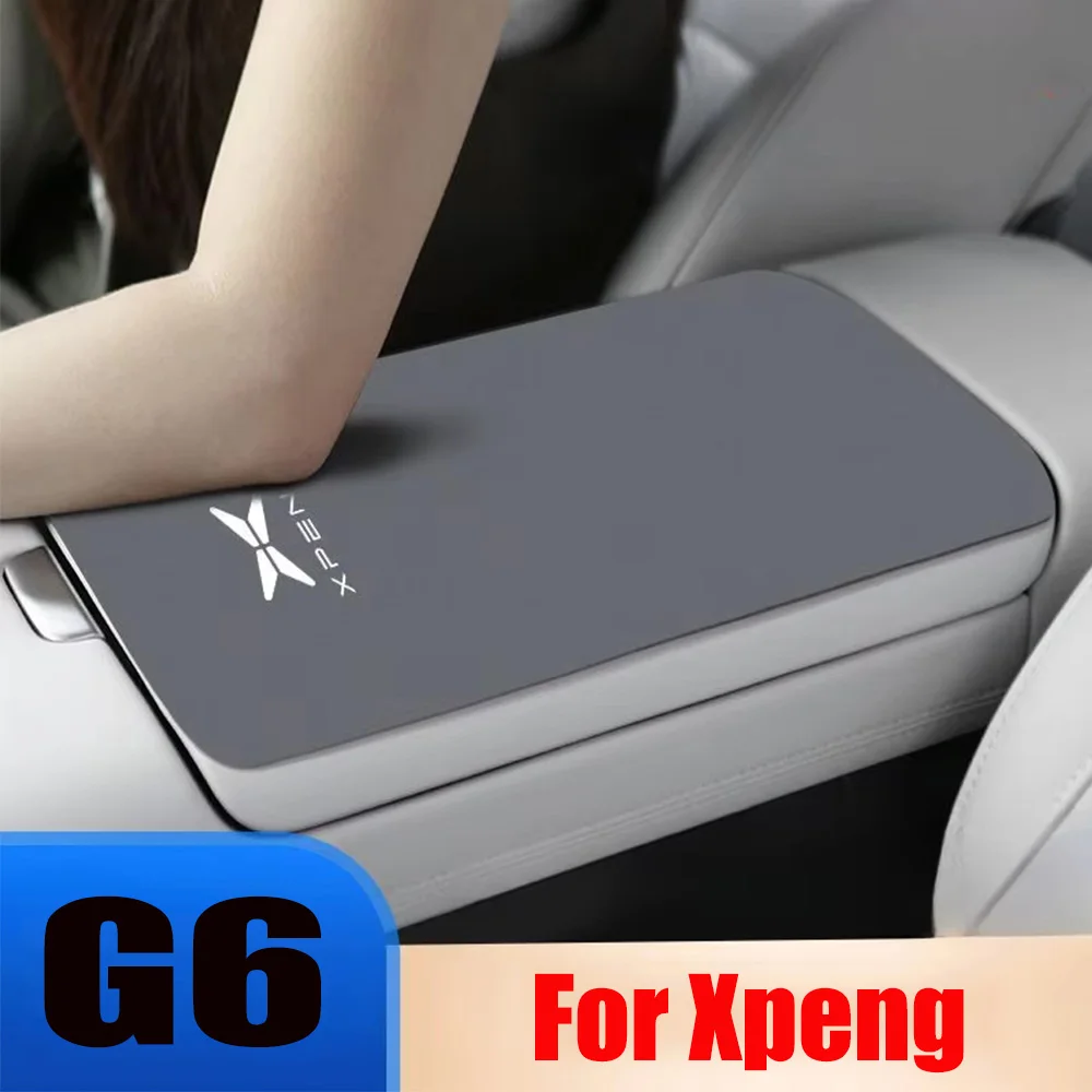 

Для XPeng G6 2023 2024 кожаный мягкий чехол для центральной консоли автомобиля, подлокотник, крышка, авто центральный подлокотник, коробка, накладка, аксессуары