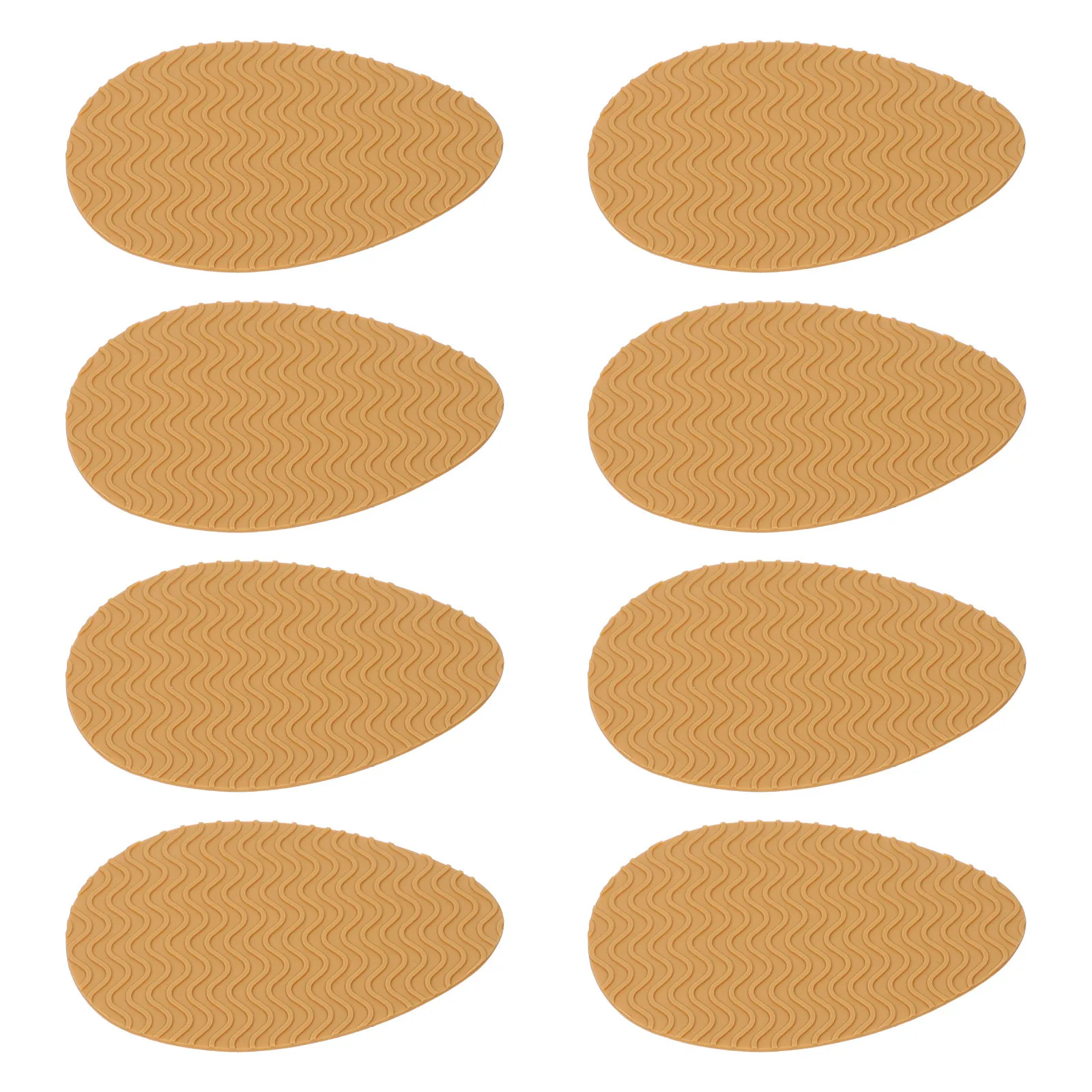

4Pair Shoe Sole Protectors Self-Adhesive Non-Slip Silicone Pads Anti Skid Shoe Heels Bottom Protector for Dress Shoes