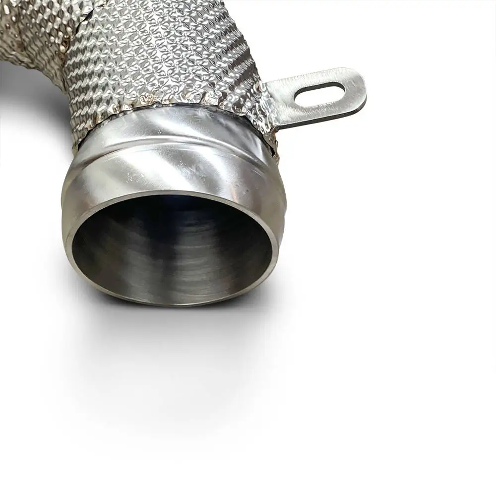 Alosi Factory Wholesale Downpipe Exhaust for McLaren P1 Hard Top 3.8T 2013-2020 Ss304 Heat Shield Performance Exhaust Pipe