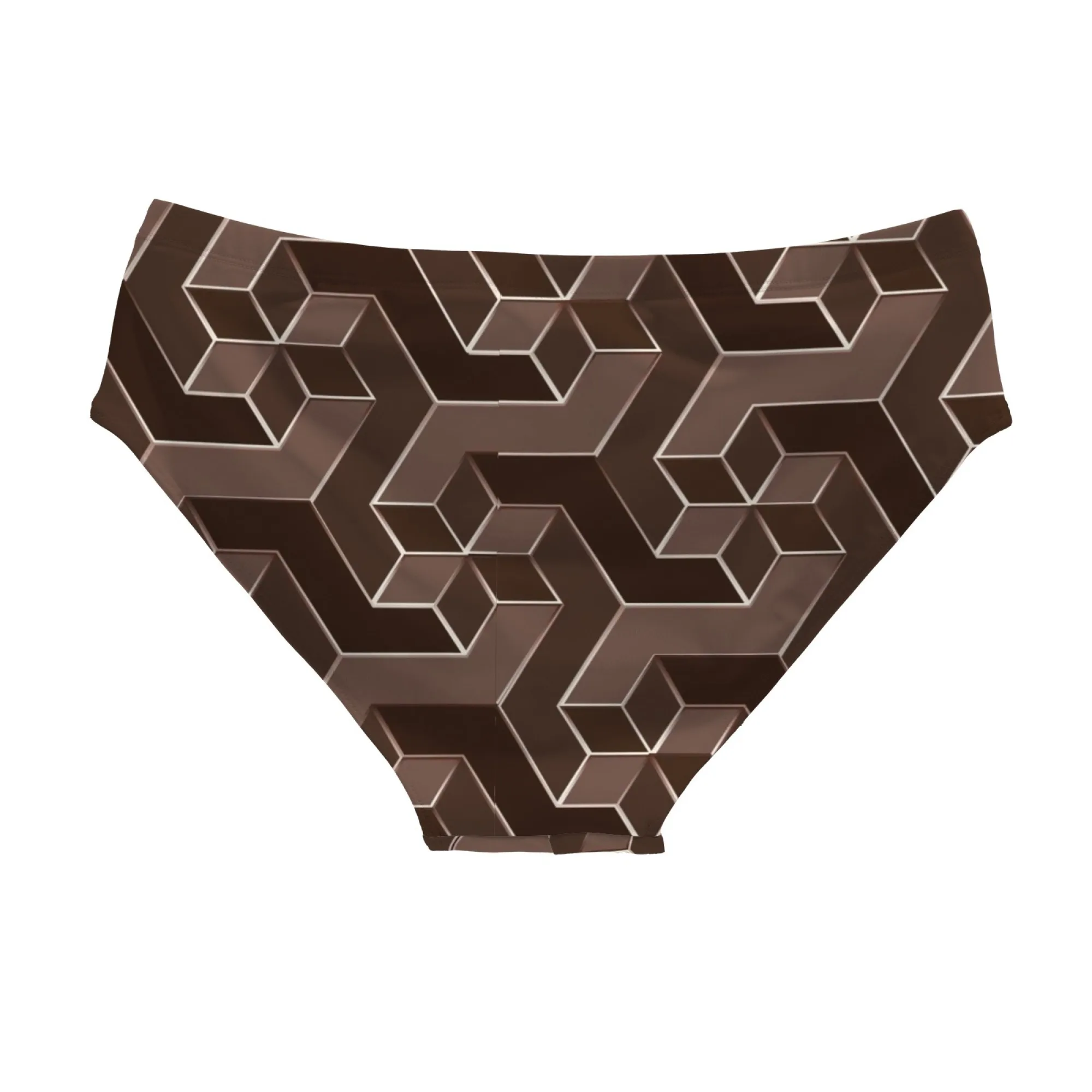 Cube Geometric Swim Trunks Lightweight Comfortable Sexy Men's Triangle Swim Trunks Pool Party Beach Vacation Sexy Men's Bikini