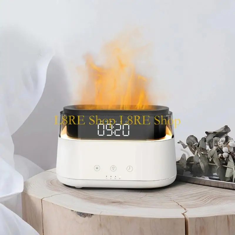 l8re flame arome diffuser with and clock led night light- multifunction machain room for room for room