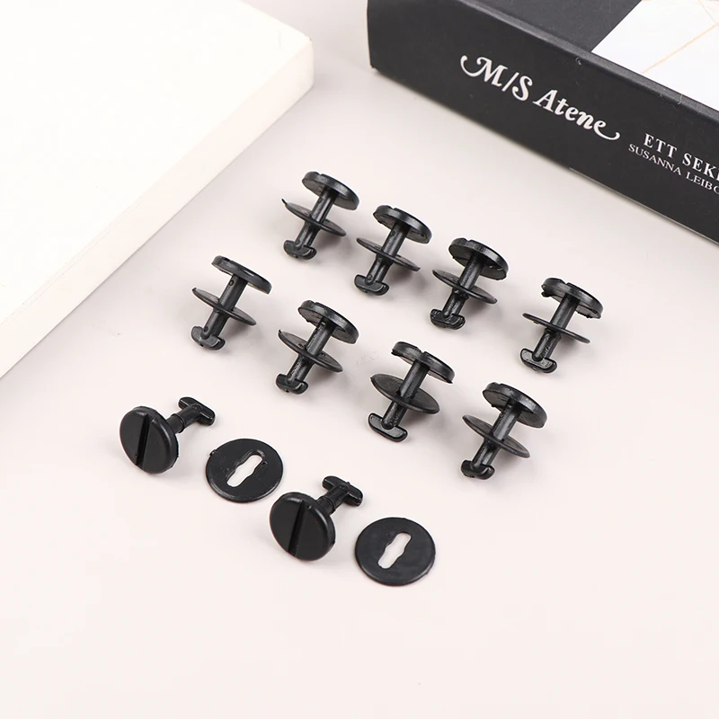 New 10Pcs Floor Carpet Mat Clips Twist Lock with Washers for E36 E46 3 Series E38 E39 5 & 7 Series Automobile Replace Fasteners
