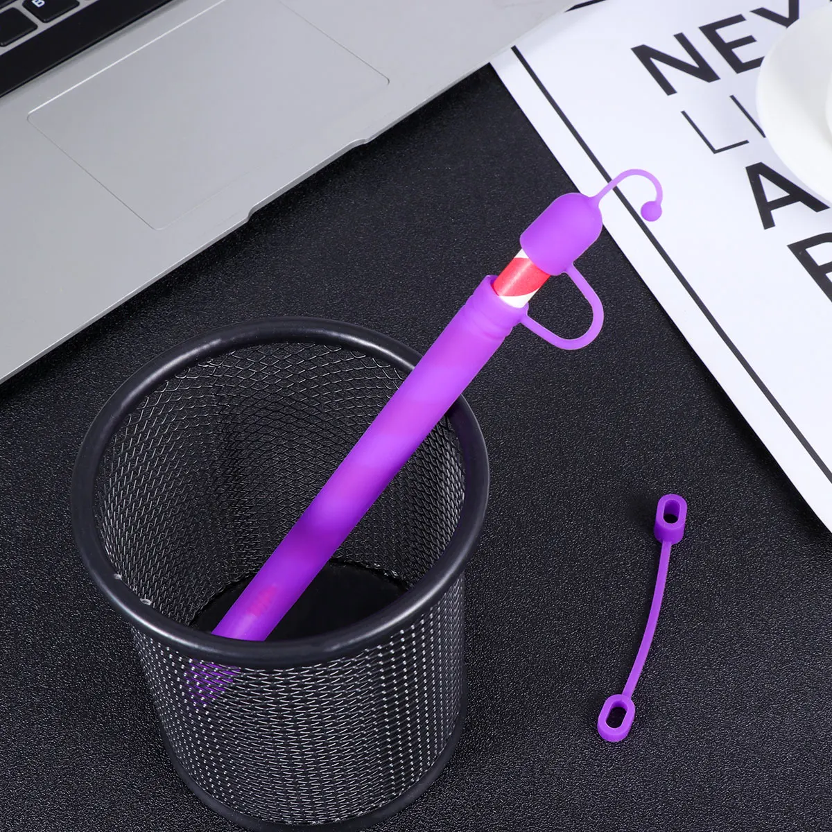 Pen Cap Protector Cover Stylus for Touchscreen Fine Tip Case Silicone Grip Sleeve Protective