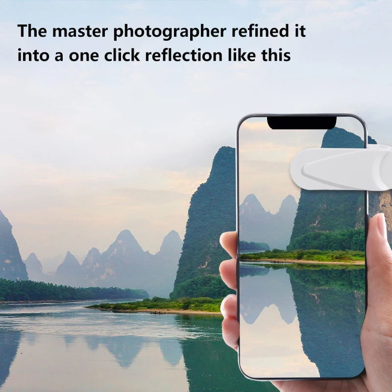 Cell Phone Camera Mirror Reflection HD Lens Selfie Reflector Mirrors Shooting Universal Phone Reflection Clip Rear Outdoor Lens