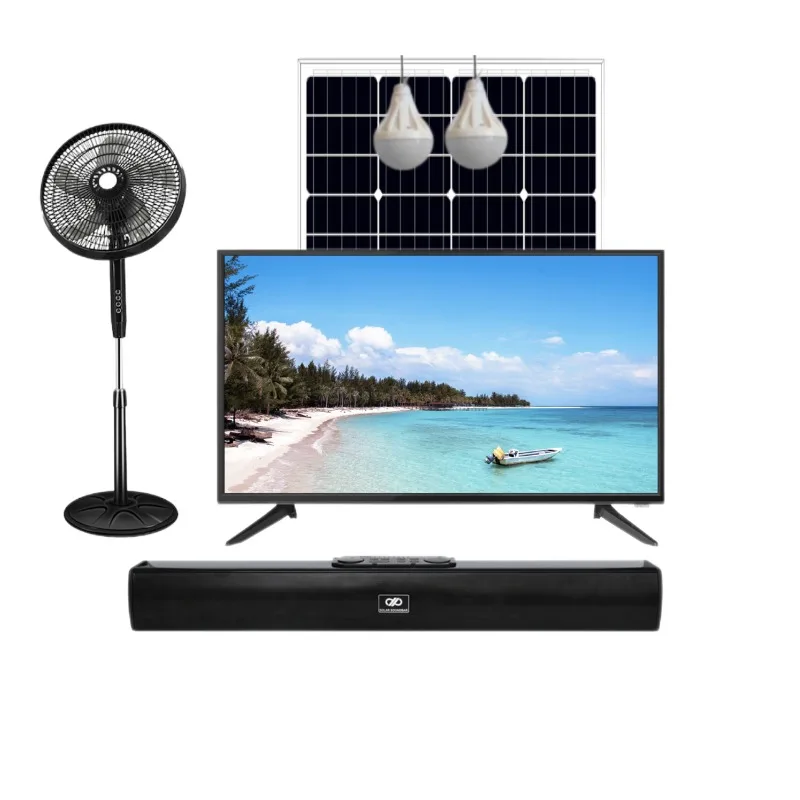 Home Mini Solar Power Kit with solar tv solar fan solar lights solar panel bluetooth FM radio MP3 Microphone functions