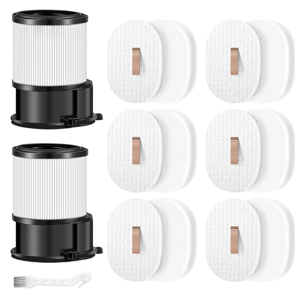 مجموعة فلاتر HEPA قابلة للغسل مكونة من 15 قطعة للمكانس الكهربائية اللاسلكية Shark PowerDetect ذاتية الفارغة (IP3251، IP3251C وغيرها من المكانس الكهربائية من سلسلة IP #2
