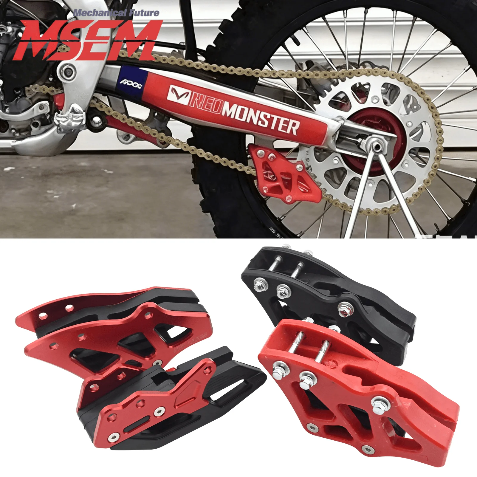 

Motorcycle Rear Chain Guide Guard For Honda CR125 CR250 2005-2007 CRF250R CRF450R 2005-2023 CRF450X 2005-2007 CRF250RX CRF450RX