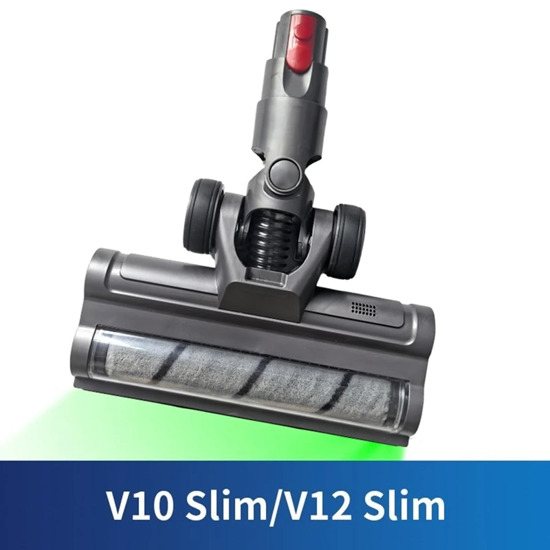 For Dyson V10 Slim V12 Vacuum Cleaner Attachment   Soft Roller Brush Head With LED Dust Lights  For Hardwood Floor