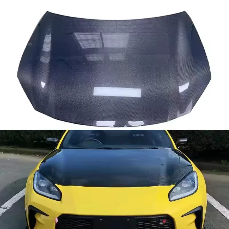 

OEM Style Carbon Fiber Fibre Front Front Engine Hood Bonnet Vented for Toyota GR86 Subaru BRZ 2021-2023，After actual vehicle