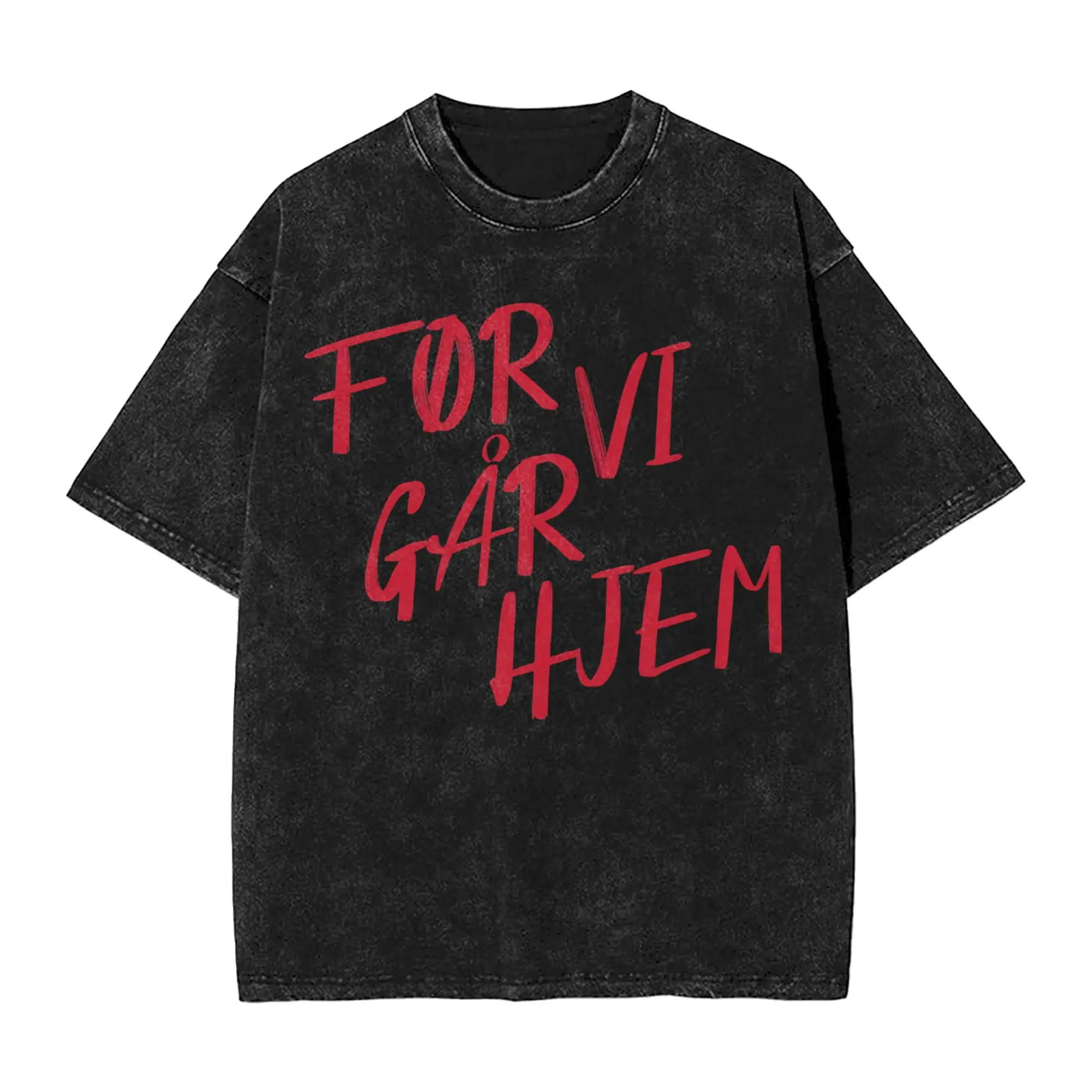Streetwear Washed T Shirt Søren Torpegaard Lund Eurovisions T-Shirts  Fashion Tee Shirt for Men Beach Y2K Retro Printed Tees