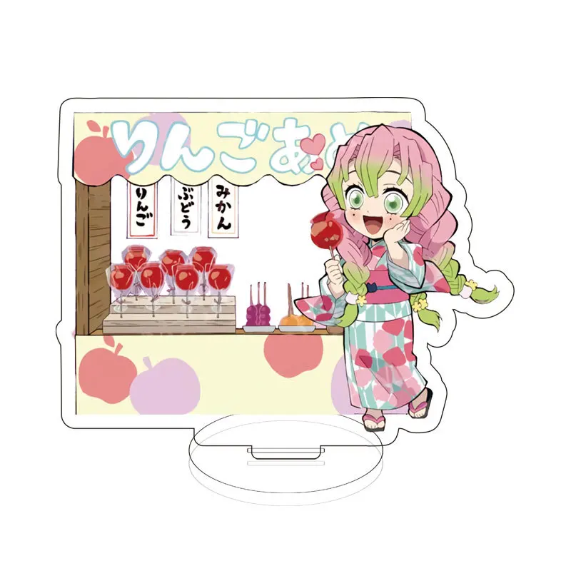 Anime Demon Slayer Peripheral Stand Acrylic Agatsuma Zenitsu Cute Character Desktop Decoration Christmas Gift Children's Toy