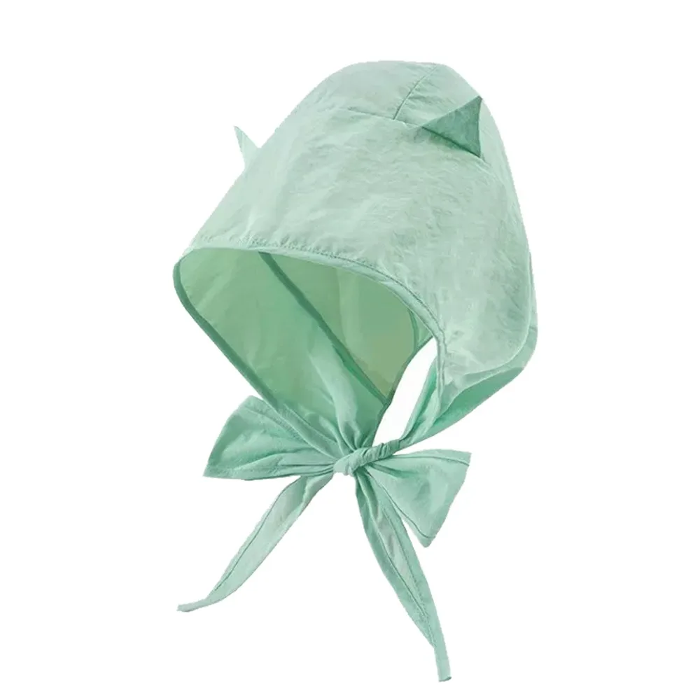 

Модный пуловер с ремешком из полиэстера, однотонный головной платок «Маленький дьявол», забавные быстросохнущие солнцезащитные шапки для девочек