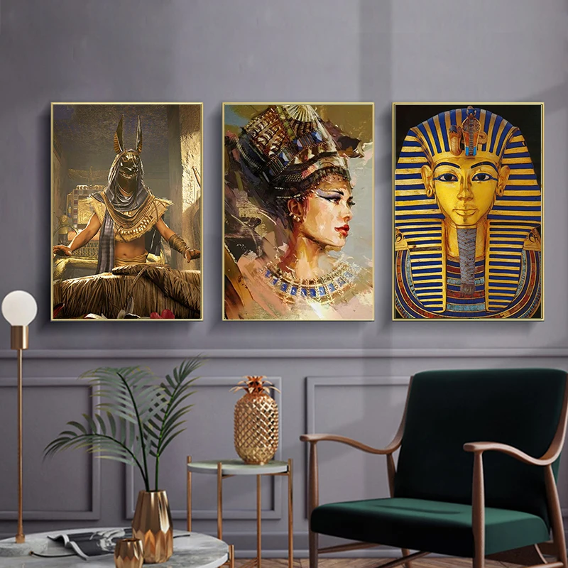 5D DIY Ancient Egypt Painting Diamond Embroidery Mosaic Queen Cleopatra Wall Picture Rhinestone Cross Stitch Kit Home Decor Gift