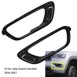 1 Pair Front Fog Light Lamp Cover Trim Left Right Black For Jeep Grand Cherokee 2017 2018 2019 2020 2021 YL31TZZAA 5YL30TZZAA