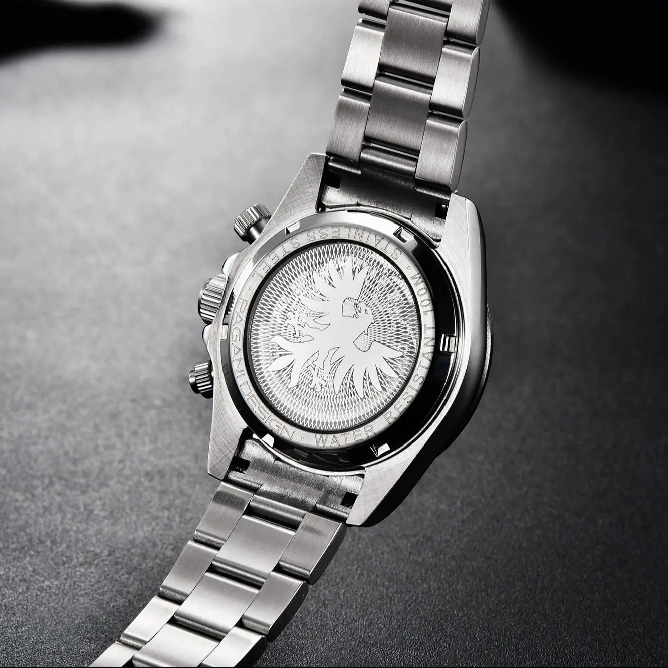 PAGANI DESIGN 2026 New Men's Automatic Mechanical Watch Full Stainless Steel Sapphire Glass with AR Coating Model PD1653