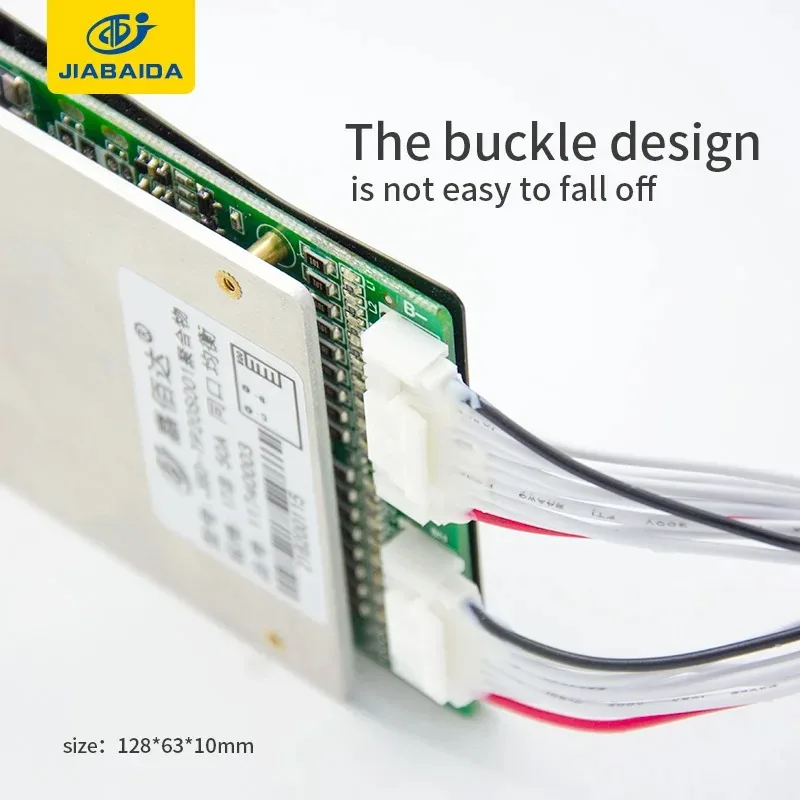 JIABAIDA BMS LiFePo4 16S 48V 17S 20S 48V 60V 72V Li-ion Lithium Battery 30A 40A 50A Charge Discharge Balance NTC  JBD BMS