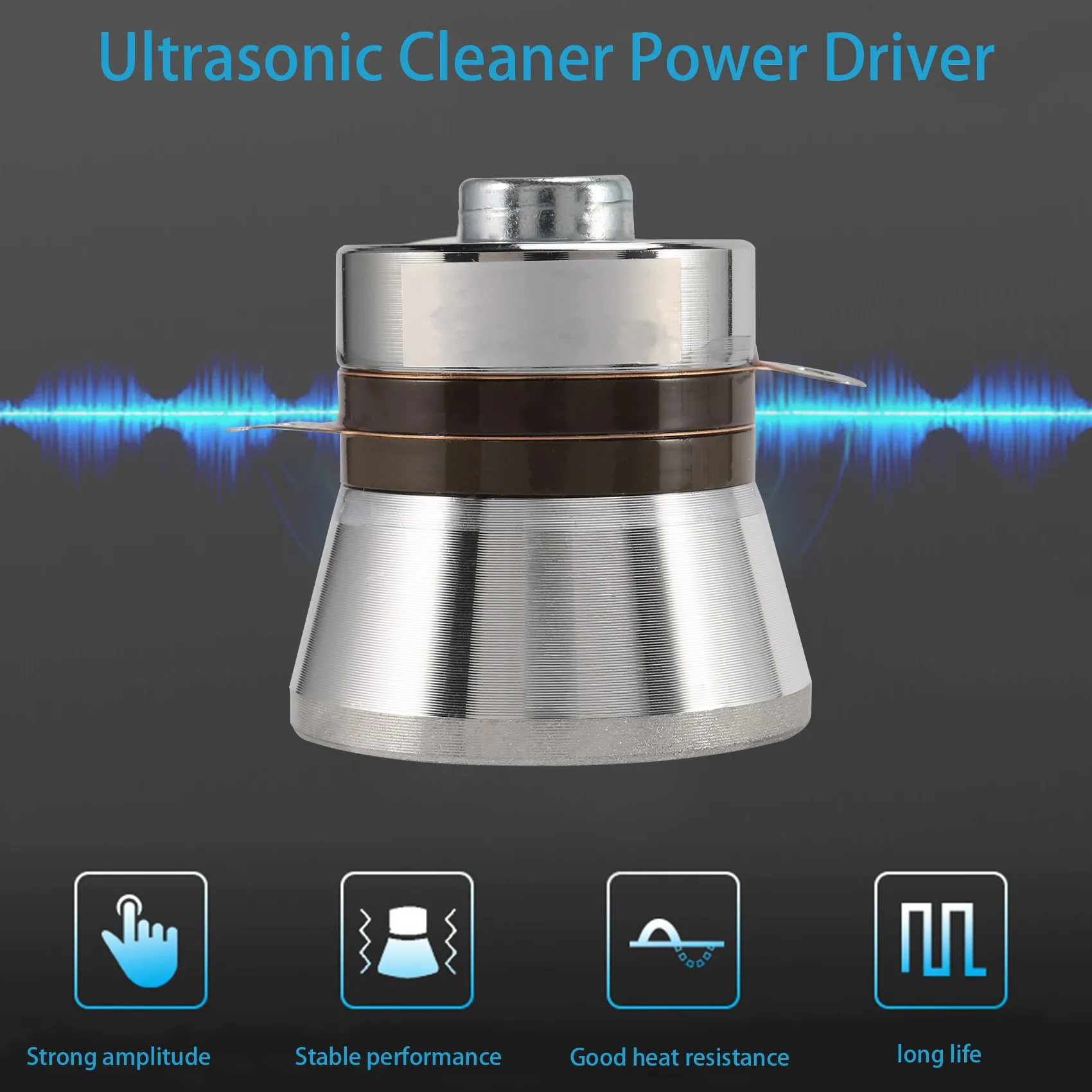 60W 40KHz High Conversion Efficiency Ultrasonic Piezoelectric Transducer Cleaner High Performance Acoustic Components