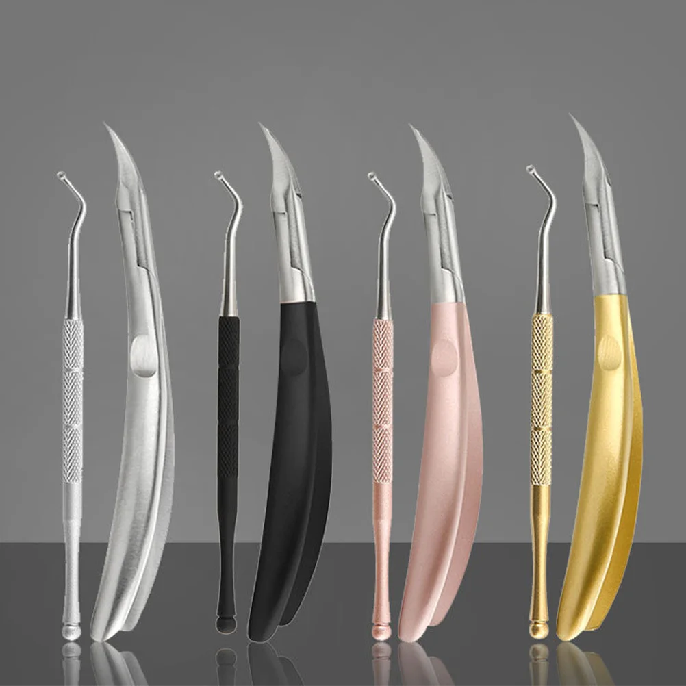 

1 комплект, портативные кусачки для ногтей из нержавеющей стали, острые прочные ногти на ногах, маникюрный набор для ухода за ногтями, черные кусачки для ногтей