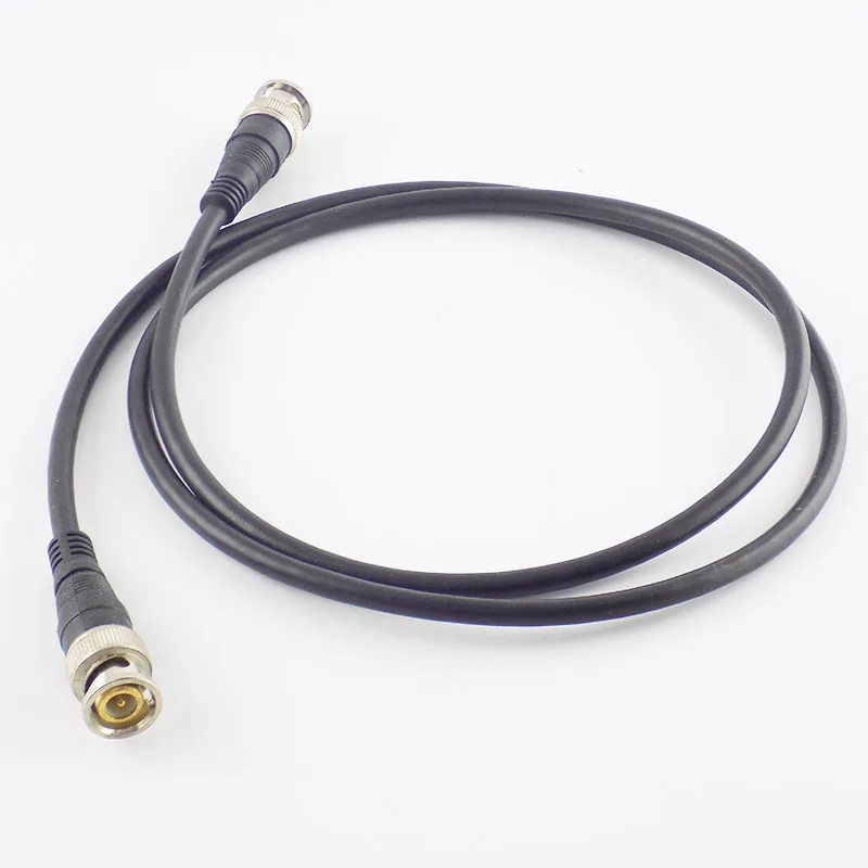 BNC macho para macho cabo adaptador para câmera CCTV, conector BNC, câmera acessórios, 75Ohm, J17, 0,5 m, 1m, 2m, 3m