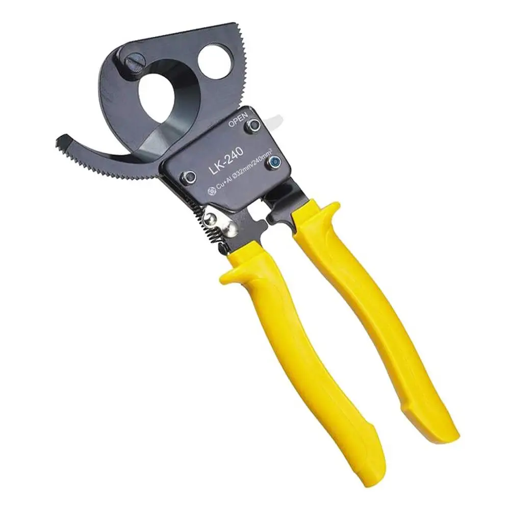 Professional Heavy Duty Ratchet Wire Cutting Pliers Ratchet Cable Cutter Ratcheting Metal Wire Cut Up To Cutting Hand Tool