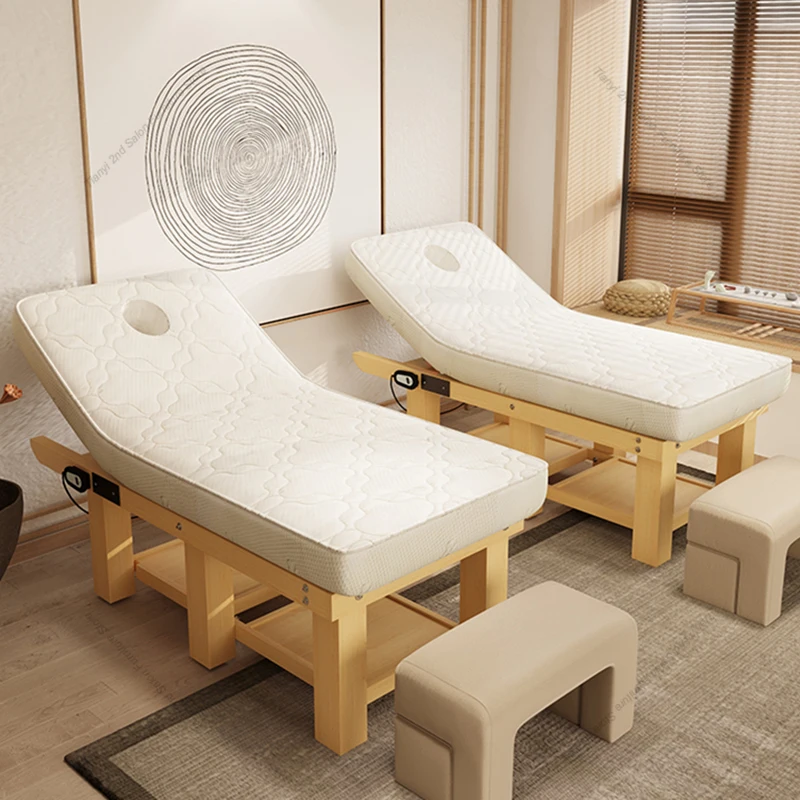 Italian Style Electric Lifting Massage Tables Beauty Salon Multifunctional Massage Tables Designer Furniture Massagebett HBMT
