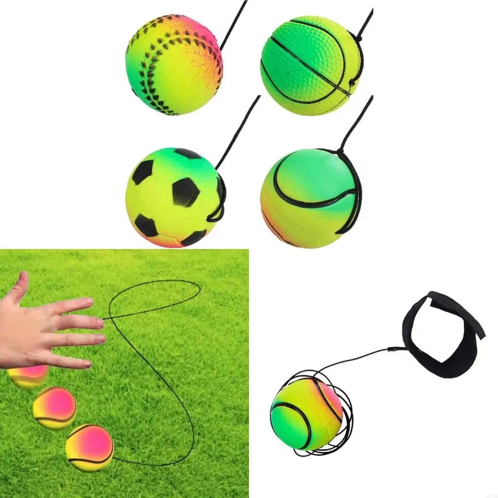 أقواس قوس قزح يدوية تمارس الكرة متعددة الألوان كرة مرنة كرات الصالة الرياضية