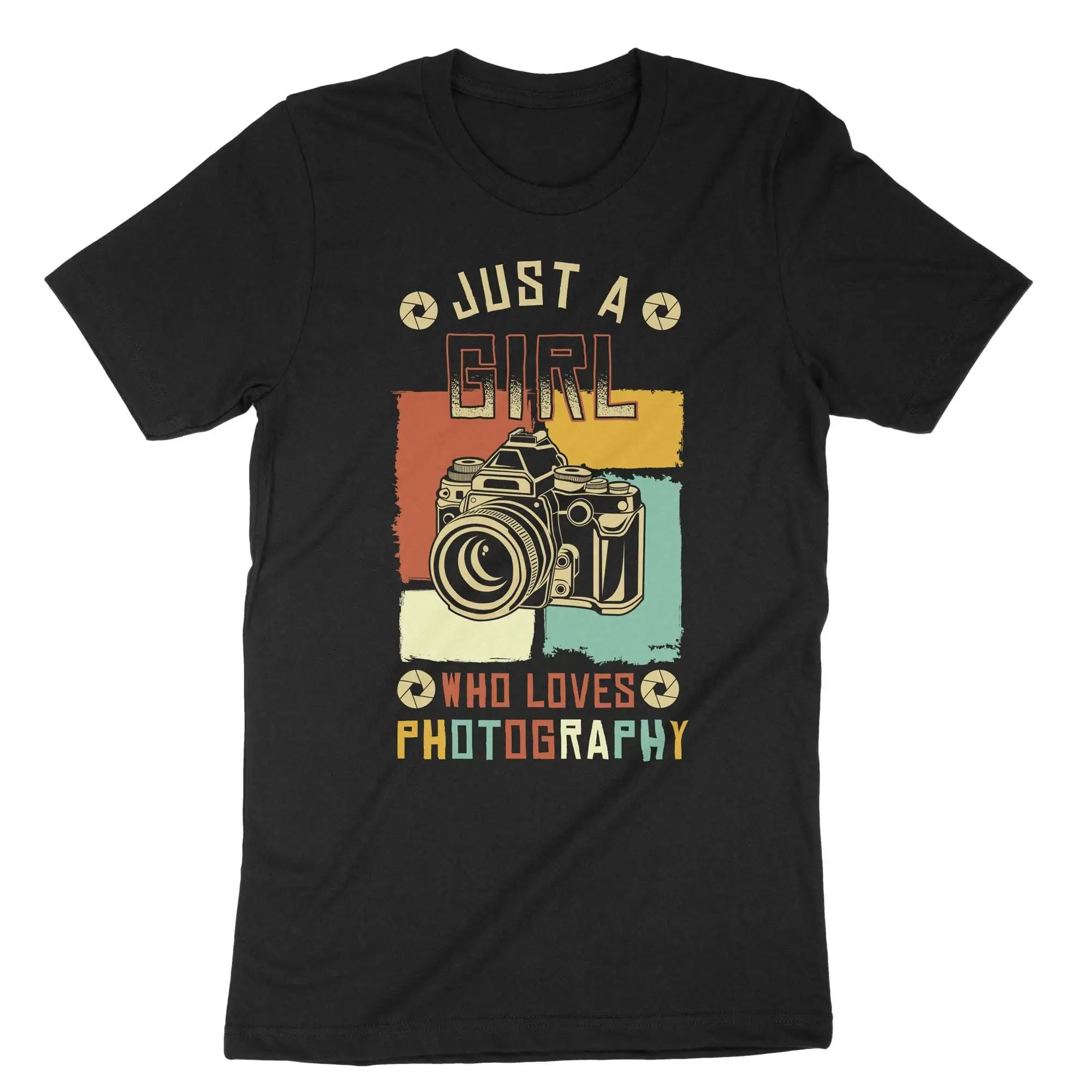 Just A Girl Who Loves Photography Photographer T Shirt Lovers PhotoshooT Camera