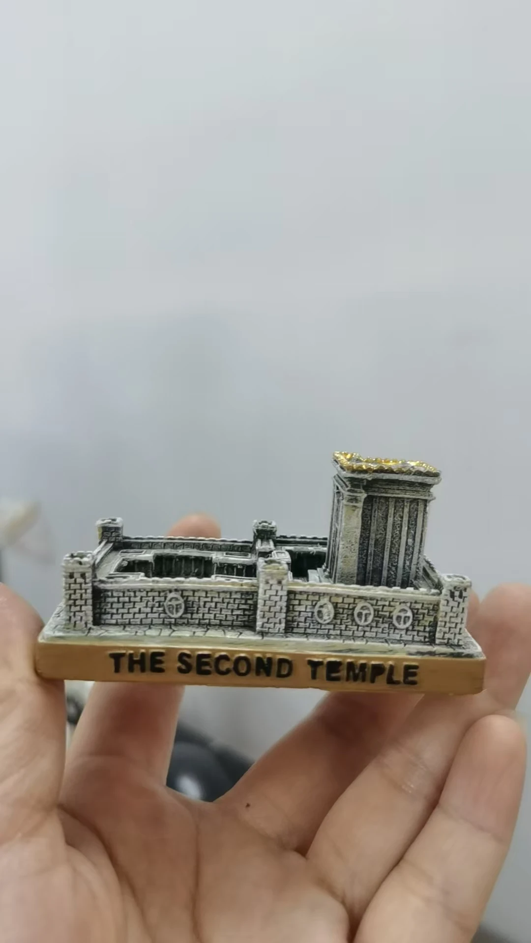 mini resin figure mental psychological sand table game box court therapy building jerrusalem the second  temple