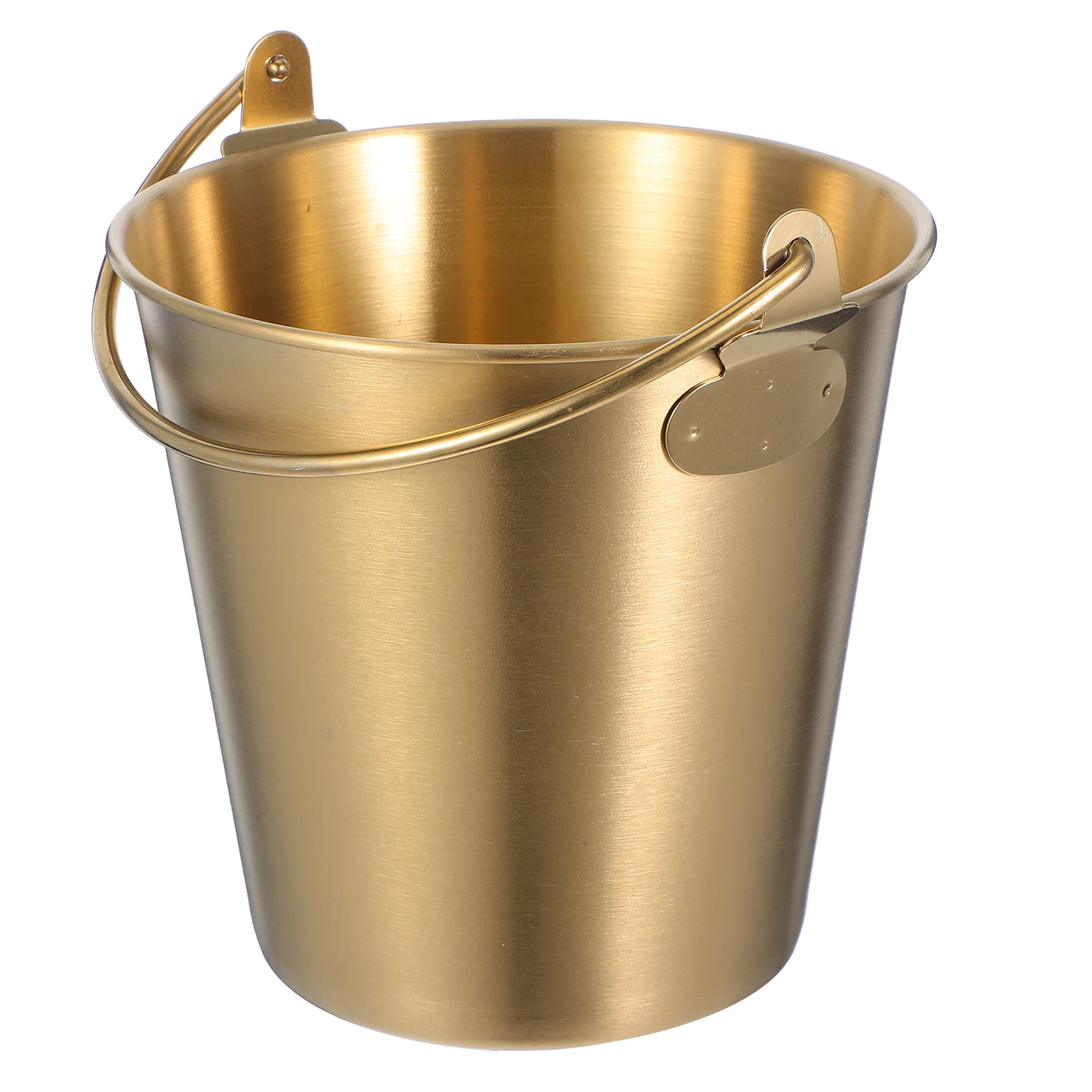 

Stainless Steel Ice Bucket Large Capacity Practical Storage French Fries Snacks Beer Beverage Parties Mini Metal Bucket