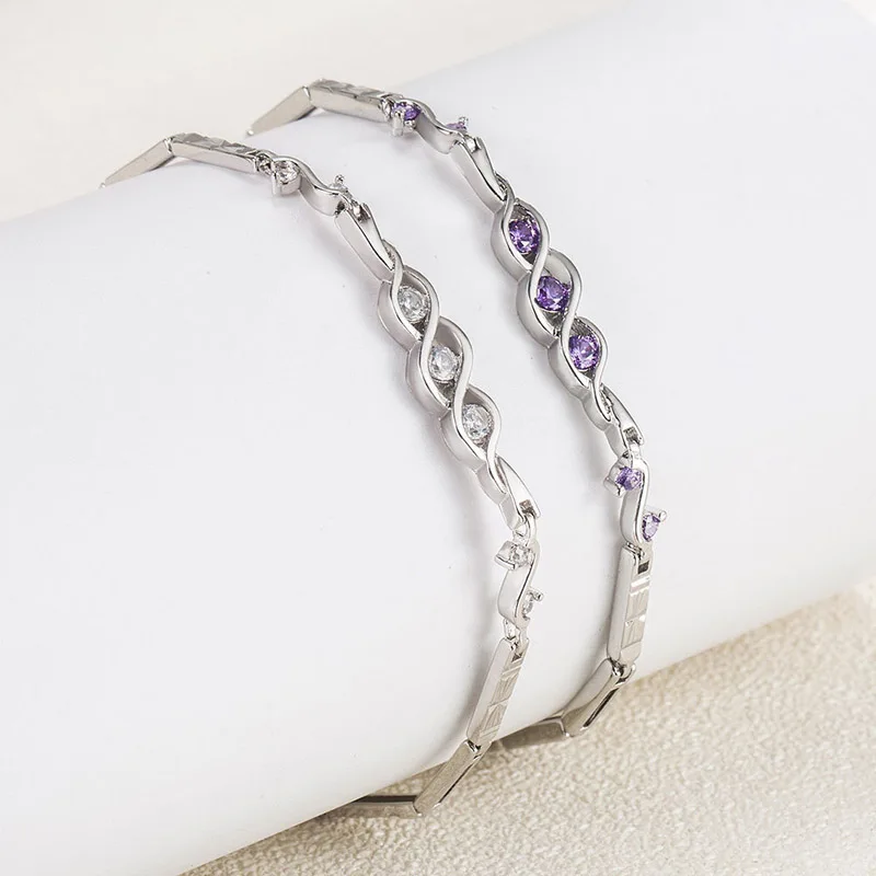 Authentic S925 Sterling Silver Angel Heart Bracelet Bangle For Women Girl Lady Wedding Birthday Gift