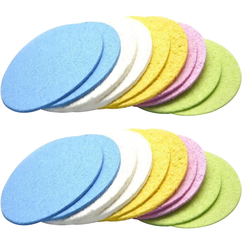 25 Pcs Facial Sponge Compressed Compression Face Puff Wash Sponges for Cleansing Cleaning Round Makeup