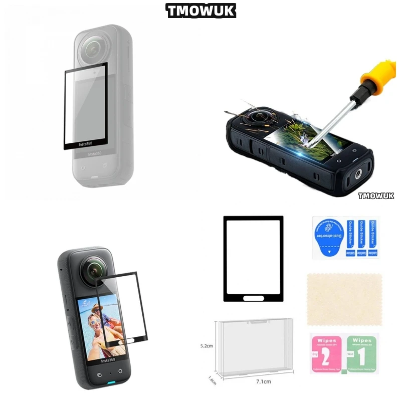 

For Insta360 X3 X4 X5 GPS Flexible Screen Protection Film Full Cover 3D Anti - Scratch PMMA