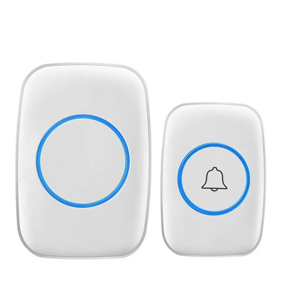 Button Waterproof Remote Wireless Doorbell A10 300m Chime Plug-in Ring Alarm