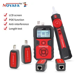 NOYAFA NF-858C Cable Tester Line Locator Portable Wire Tracker Line Finder Network Cable Test RJ11 RJ45 BNC Measure Cable Length