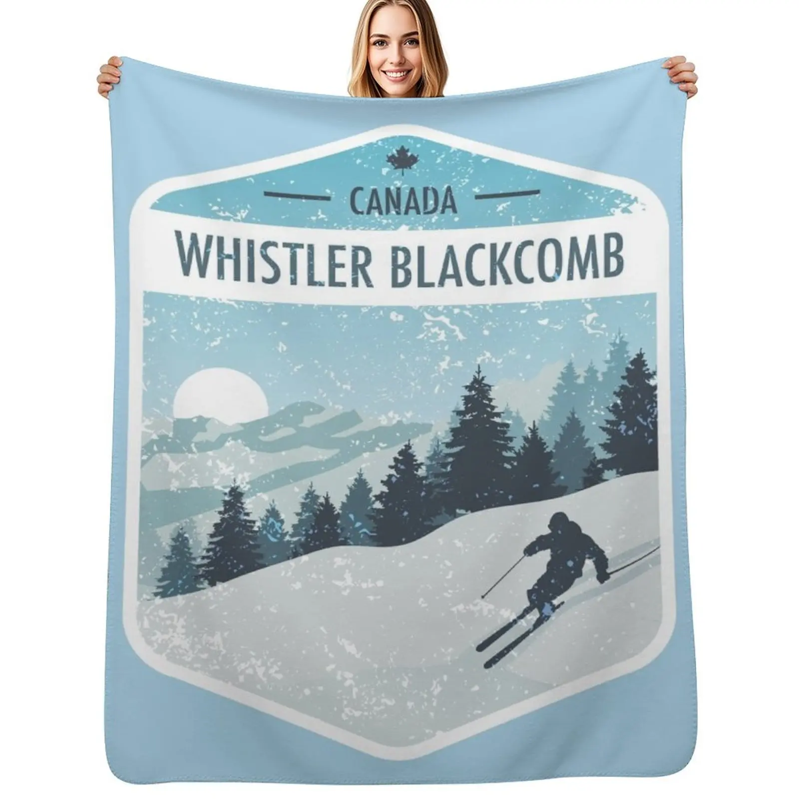 Ультрамягкое уютное одеяло Whistler Blackcomb (Канада) для сна и отдыха Ультрамягкое уютное одеяло Whistler Blackcomb (Канада) для сна и отдыха