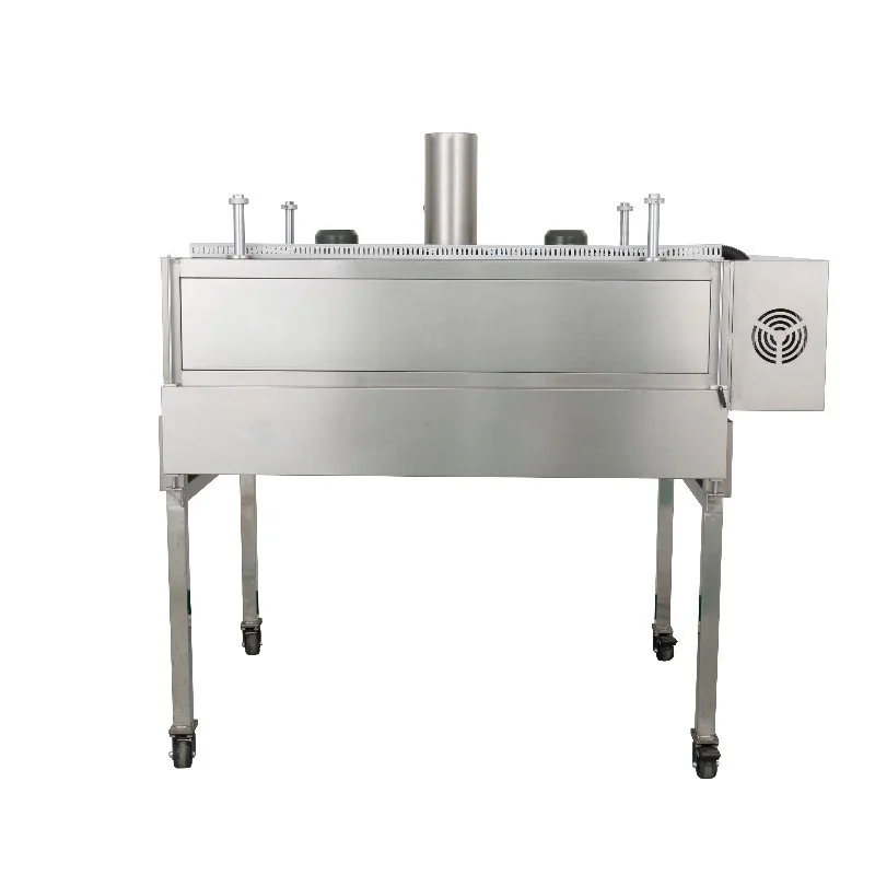 Electric tunnel aroma burner with stainless steel structure for indoor use