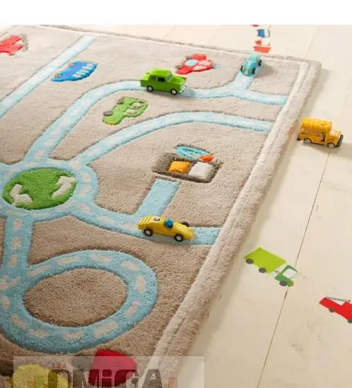 Car Cartoon Originality Personality Boy Fang Ertong Ornament Home Furnishing Carpet Mat Covered Tapete Carpets Doormat