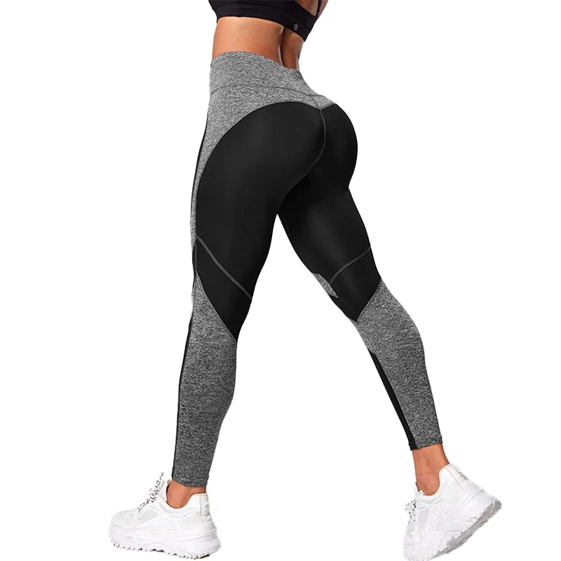 Colorblocked High Waist Yoga Pants Leggings for Women Tummy Control Workout Leggings for Women