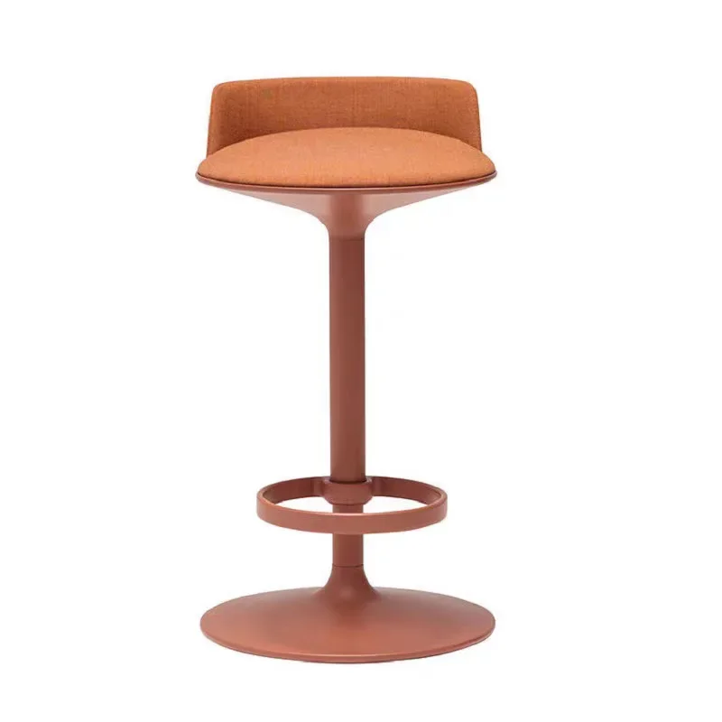 Italian minimalist modern designer creative round cafe water bar high chair, bar front desk bar chair