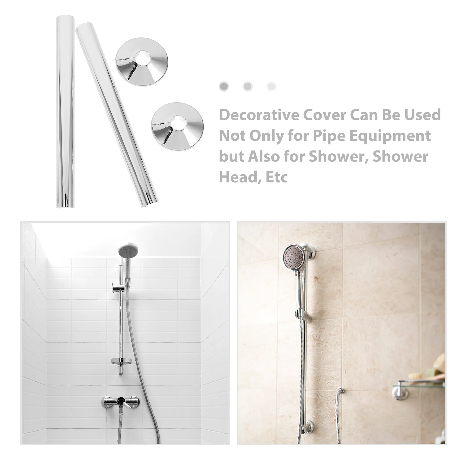 Decorative Cover Water Spigot Radiator Pipe Decoration Tube Covers for Wall Pvc Toilet Plate Shower Flange Plumbing