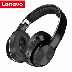 Słuchawki bezprzewodowe Lenovo słuchawki HiFi z mikrofonem nad uchem 5.0 zestaw słuchawkowy Bluetooth obsługuje karty TF/Radio FM do telefonu PC