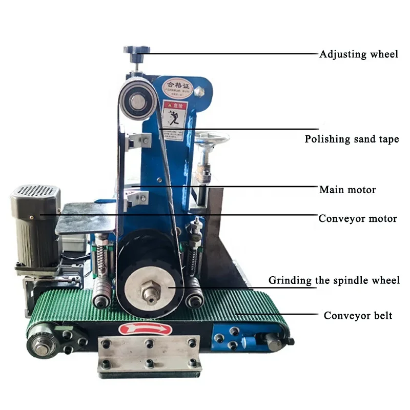 Stainless Steel  Flat Sheet Metal Deburring Polishing Machine