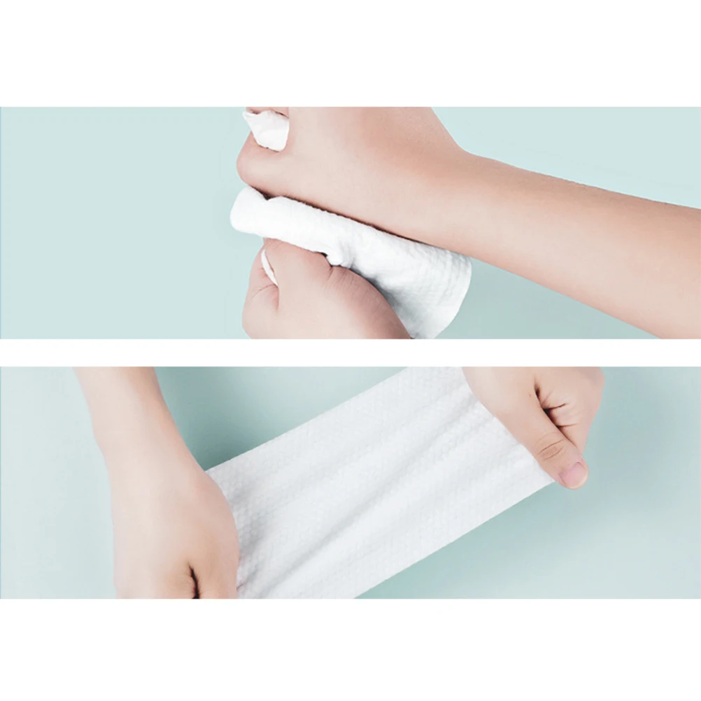 

2pcs Facial Tissue Cotton Towel Dry Wet Tissues Sensitive Skin Removable Face Wipes Cleaning Face Towel Cotton Travel
