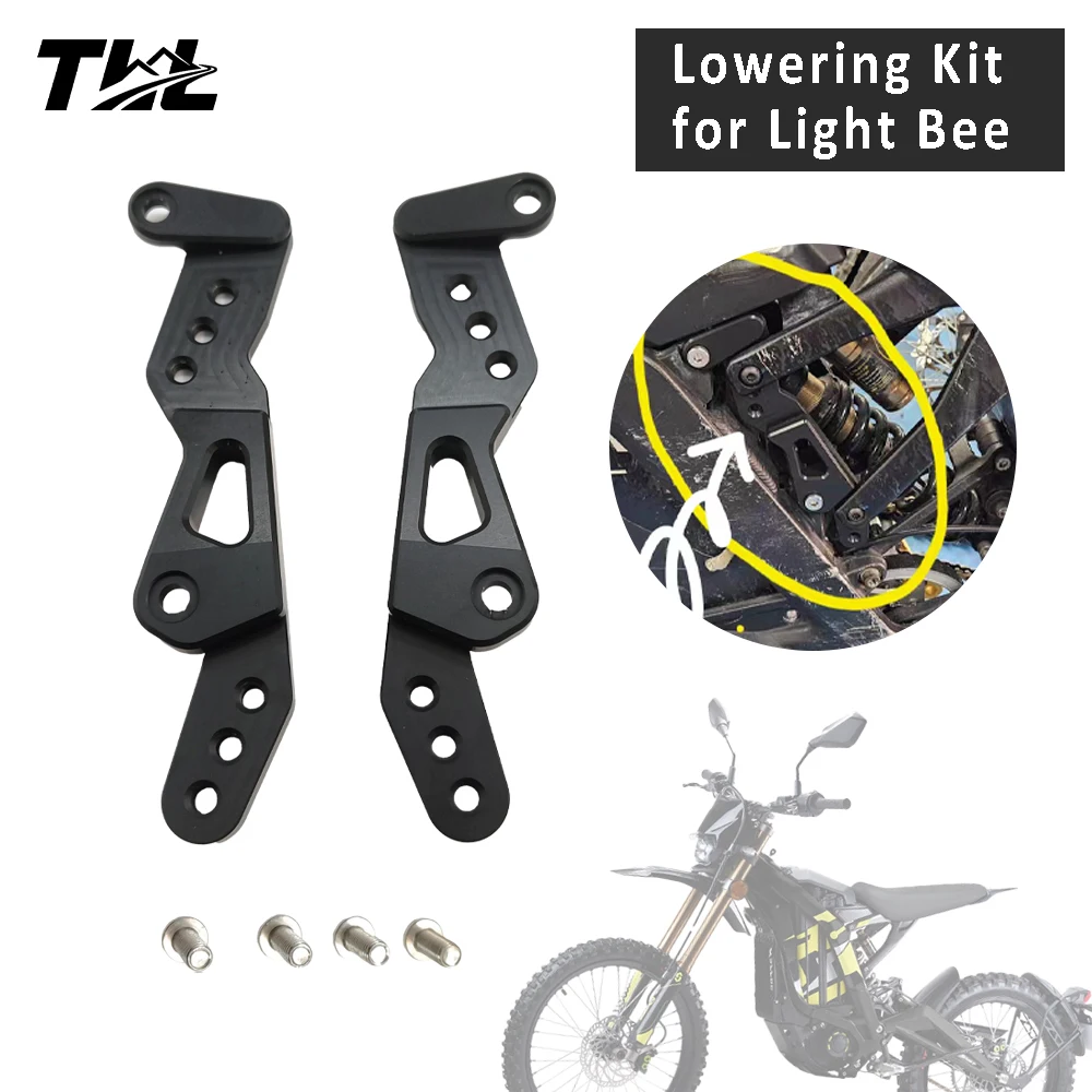 Lowering Kit For Surron Light Bee Seat Lowering Bracket Lower Stand Set for Off-road Electric Bike Dirt Motorcycle Accessories