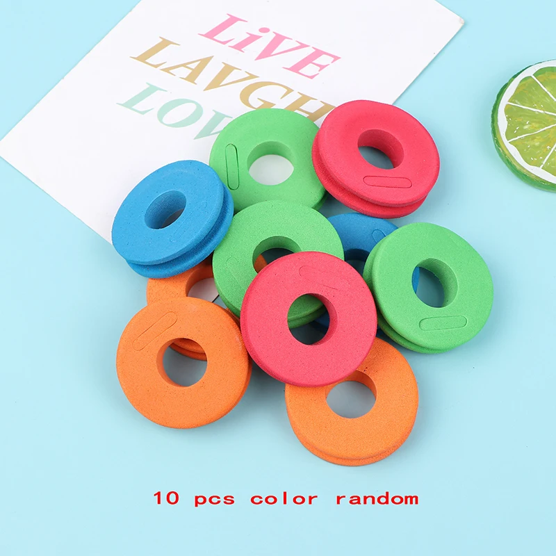 

^..10PCS EVA Foam Spools Fishing Winding Board Hook Line Tackle Trace Wire Swivel