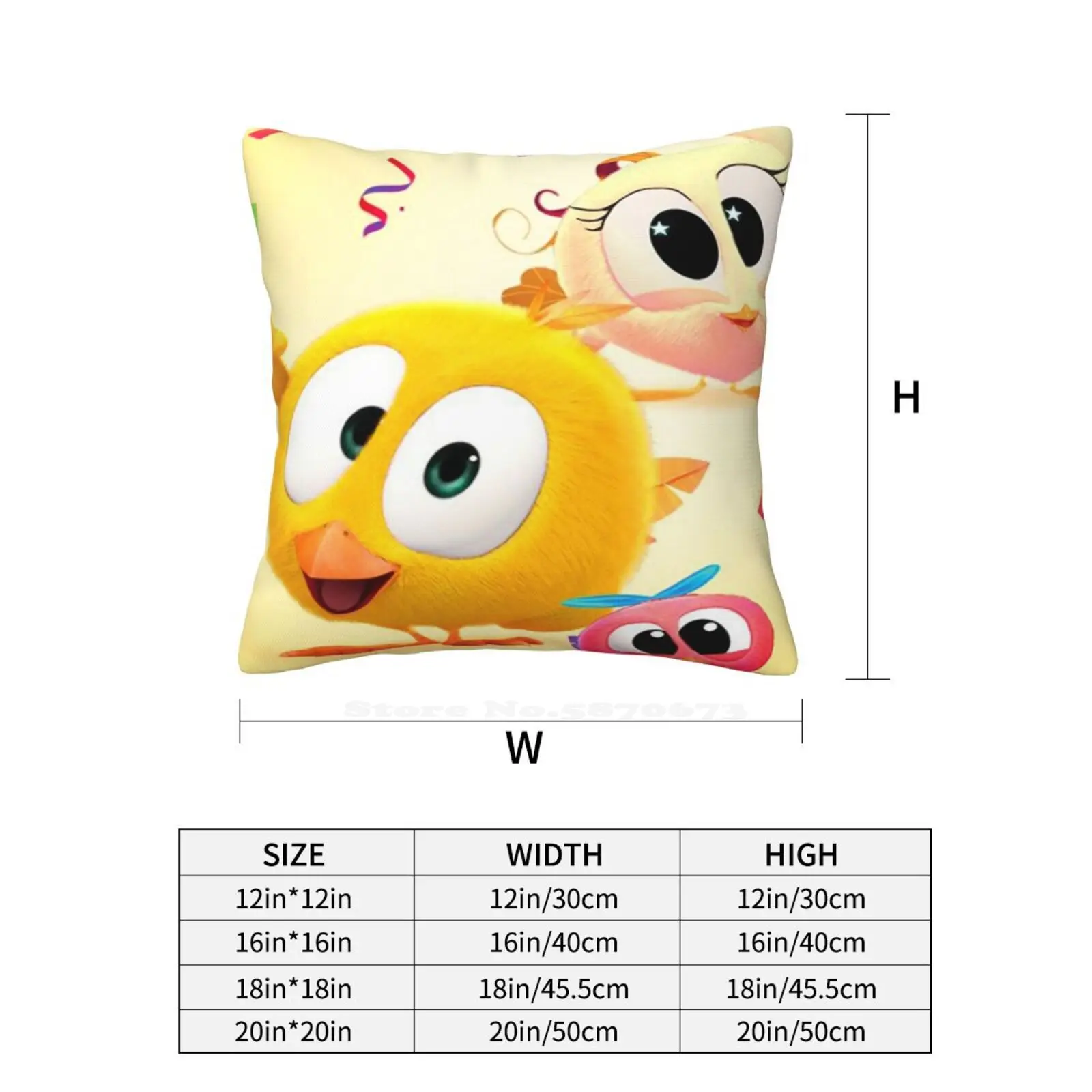 Where\'S Chicky Funny Gift For Fans Where\'S Chicky Characters Home Sofa Car Cushion Cover Pillowcase Wheres Chicky Bekky Wheres