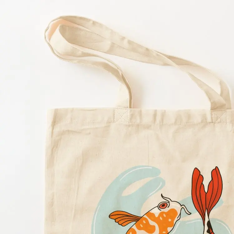 الصفاء تحت الماء: هدية لمحبي الأسماك تي شيرت حمل حقيبة حمل حقيبة المرأة المتسوق حقيبة قماش مخصص حمل الرجال