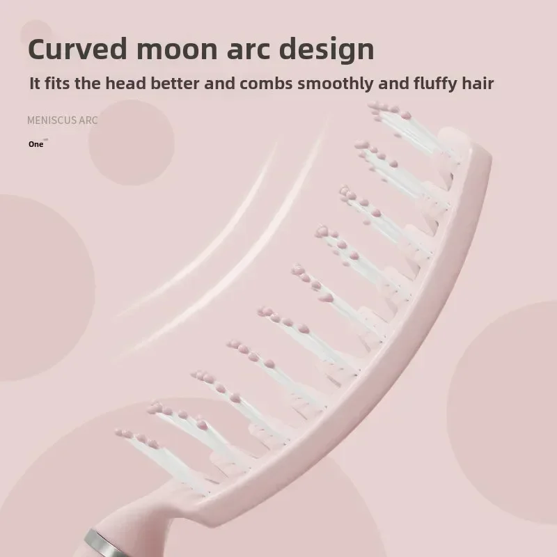 Big curved comb Hairbrush Air Cushion Comb Fluffy Anti-Hair Loss Massage Hair Brush For All Hair Types For Long Thick Thin Curly image 3