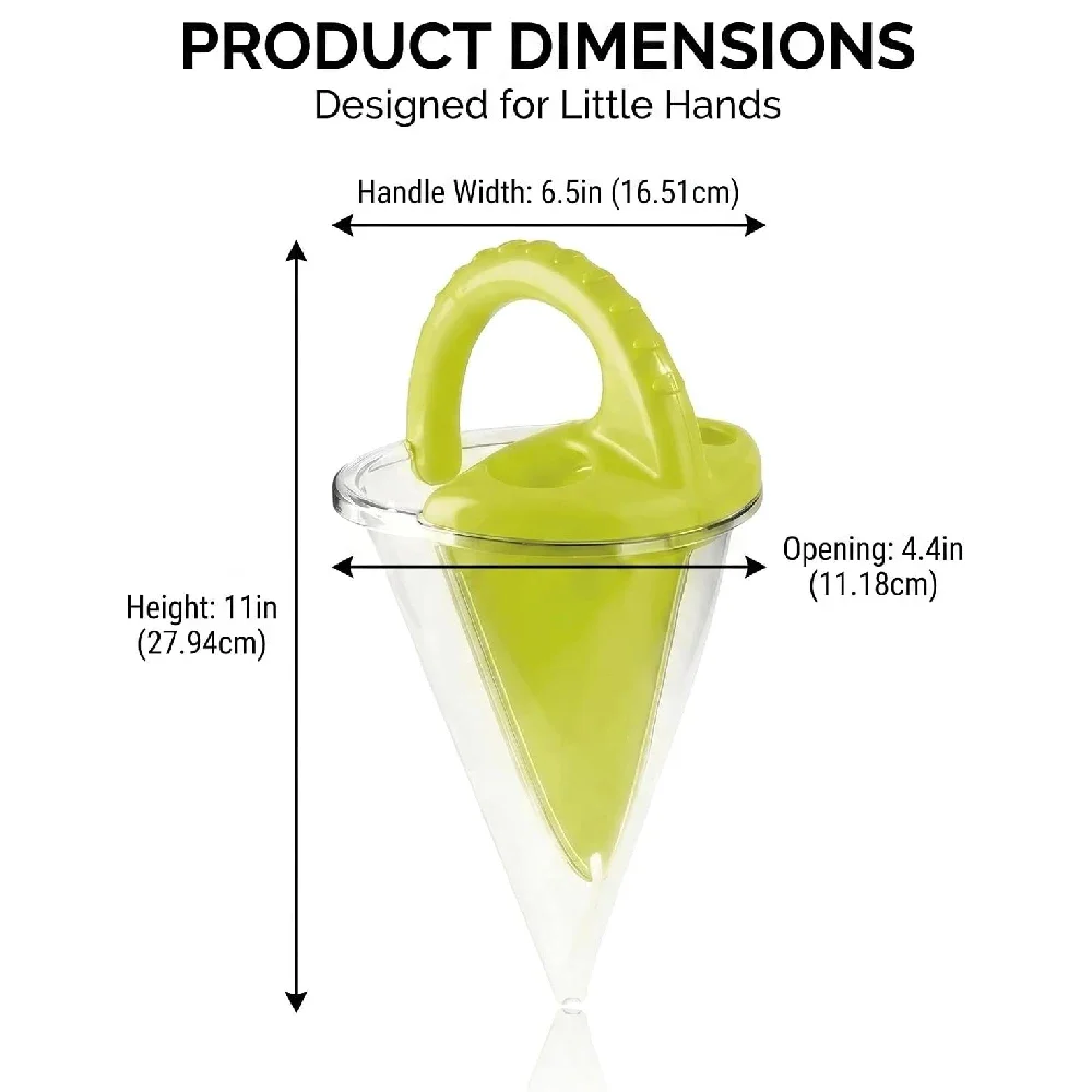1PCS Hand-Held Beach Sand Overflow Funnel - Children's Creative Sand Hopper for Outdoor Family Sand Pile & Beach Games