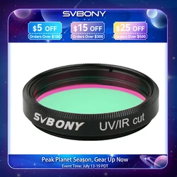 SVBONY F9127B filtro telescopio UV IR Cut Filter 2 pollici thread filtro a infrarossi telecamera CCD per occhiali e fotocamera astronomica